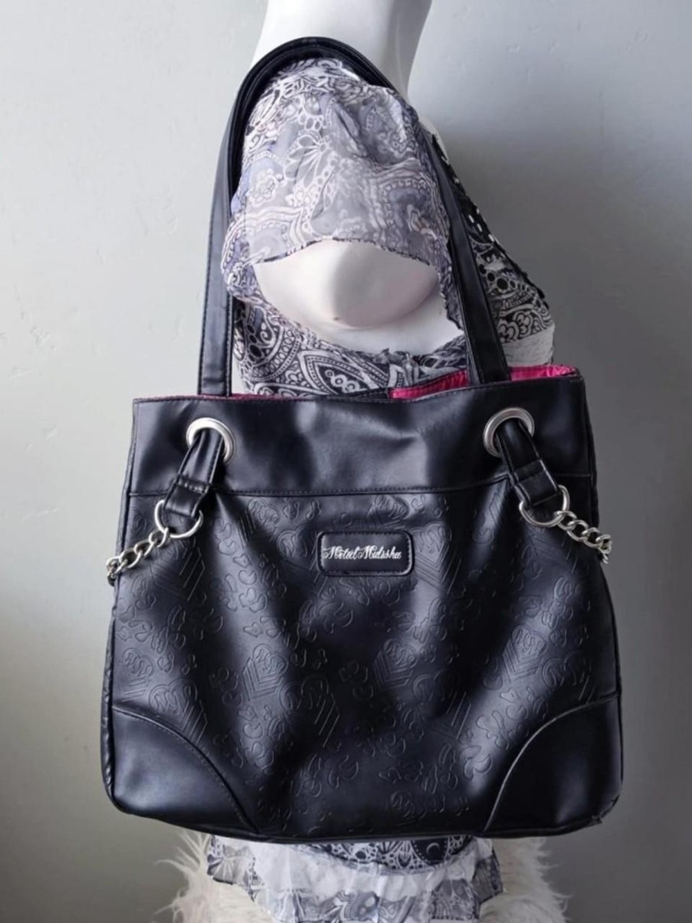 Y2k Metal Mulisha faux leather purse
